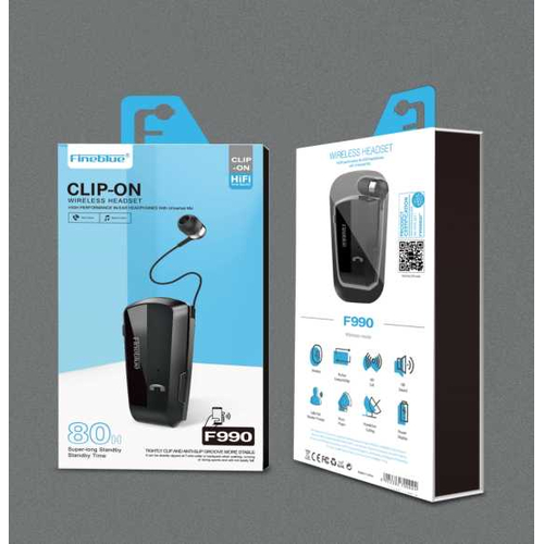 Ασύρματo ακουστικό Bluetooth - F990 - Fineblue - 701090 - Black