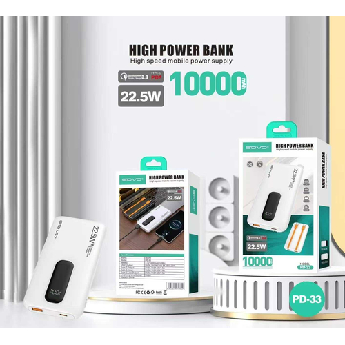 Powerbank - Fast Charge - 10.000mah - 22.5W - PD33 - 270332 - Black