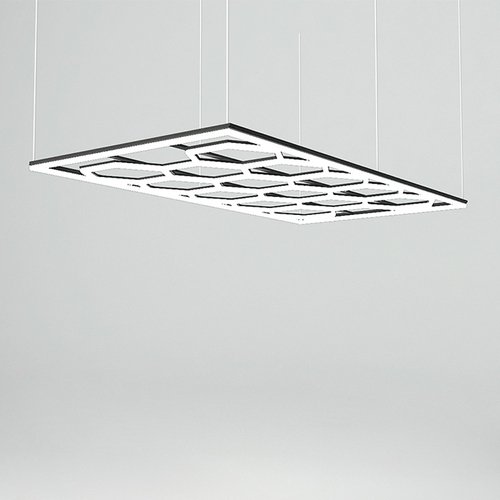 StrataBeam - Διακοσμητικό LED Φωτιστικό Πάνελ Οροφής Πολυγωνικού Σχεδιασμού με Εσωτερικά Μοτίβα - 534W 110-240V - Μ484.0 x Π243.3 x Υ2cm - Ψυχρό Λευκό 6500K