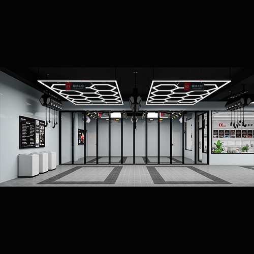 ModuShine - Διακοσμητικό LED Φωτιστικό Πάνελ Οροφής Πολυγωνικού Σχεδιασμού με Εσωτερικά Μοτίβα - 576W 110-240V - Μ478.0 x Π302.5 x Υ2cm - Ψυχρό Λευκό 6500K