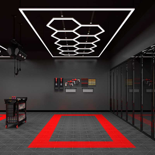 LightMatrix - Διακοσμητικό LED Φωτιστικό Πάνελ Οροφής Πολυγωνικού Σχεδιασμού με Εσωτερικά Μοτίβα - 886W 110-240V - Μ471.4 x Π236.1 x Υ8cm - Ψυχρό Λευκό 6500K