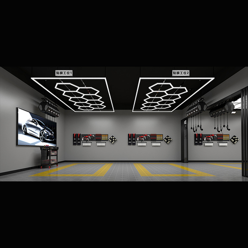 LightMatrix - Διακοσμητικό LED Φωτιστικό Πάνελ Οροφής Πολυγωνικού Σχεδιασμού με Εσωτερικά Μοτίβα - 886W 110-240V - Μ471.4 x Π236.1 x Υ8cm - Ψυχρό Λευκό 6500K