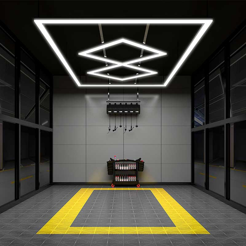 ArchRay - Διακοσμητικό LED Φωτιστικό Πάνελ Οροφής Πολυγωνικού Σχεδιασμού με Εσωτερικά Μοτίβα - 731W 110-240V - Μ471.4 x Π236.0 x Υ8cm - Ψυχρό Λευκό 6500K