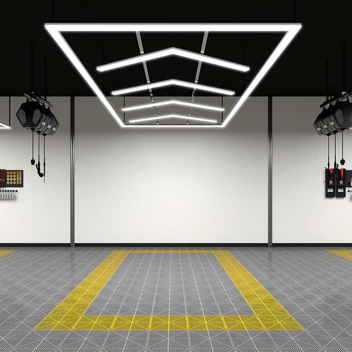 QuadraGlow - Διακοσμητικό LED Φωτιστικό Πάνελ Οροφής Πολυγωνικού Σχεδιασμού με Εσωτερικά Μοτίβα - 725W 110-240V - Μ489.7 x Π254.3 x Υ8cm - Ψυχρό Λευκό 6500K