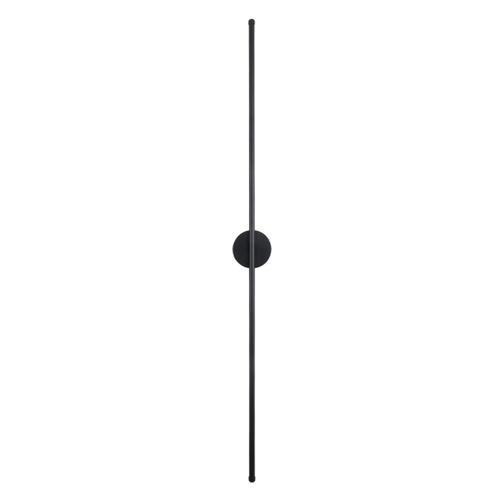 VenCore Linear Round 6093-20003 - Μοντέρνο Επιτοίχιο Δίφωτο LED 18W Μαύρο Αλουμίνιο 120CM με Ρυθμιζόμενο CCT Λευκό - Ημέρας - Θερμό - Χειρισμός CCT μέσω Διακόπτη On-Off