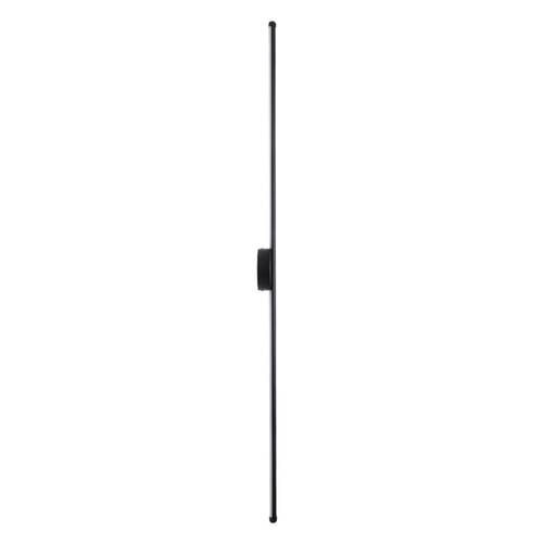VenCore Linear Round 6093-20003 - Μοντέρνο Επιτοίχιο Δίφωτο LED 18W Μαύρο Αλουμίνιο 120CM με Ρυθμιζόμενο CCT Λευκό - Ημέρας - Θερμό - Χειρισμός CCT μέσω Διακόπτη On-Off