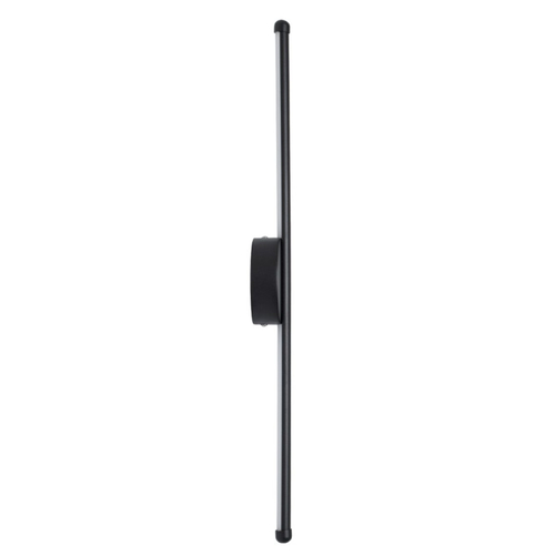 VenCore Linear Round 6093-20002 - Μοντέρνο Επιτοίχιο Δίφωτο LED 9W Μαύρο Αλουμίνιο 60CM με Ρυθμιζόμενο CCT Λευκό - Ημέρας - Θερμό - Χειρισμός CCT μέσω Διακόπτη On-Off