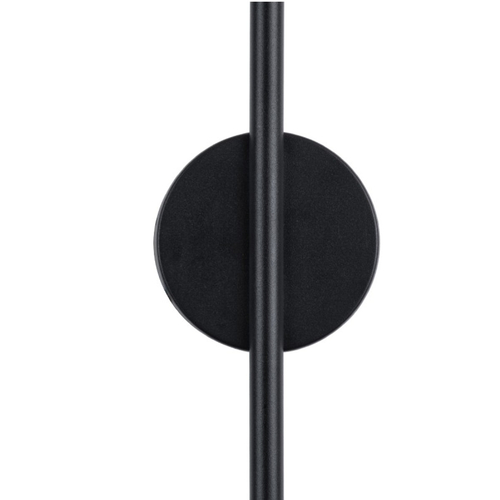 VenCore Linear Round 6093-20002 - Μοντέρνο Επιτοίχιο Δίφωτο LED 9W Μαύρο Αλουμίνιο 60CM με Ρυθμιζόμενο CCT Λευκό - Ημέρας - Θερμό - Χειρισμός CCT μέσω Διακόπτη On-Off