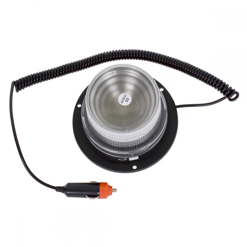 VenCore 6855-10007 - Αδιάβροχος Μαγνητικός Φάρος LED Μονού Χρώματος Λευκό με Βύσμα Αναπτήρα Αυτοκινήτου 12-24V