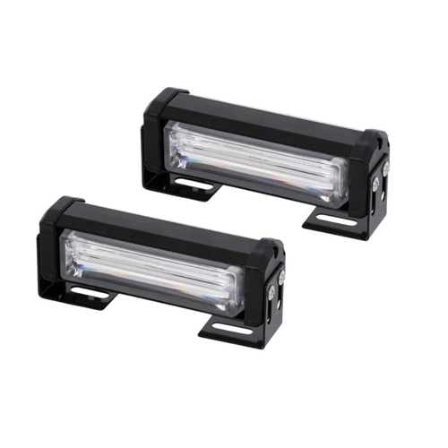 VenCore 6855-10018 - Σετ 2 Τεμ. Προειδοποιητικών LED CREE CXB COB Αδιάβροχες Μπάρες με Βάση και Διακόπτη ON/OFF Διπλού Χρώματος Κόκκινο-Μπλε 12-24V
