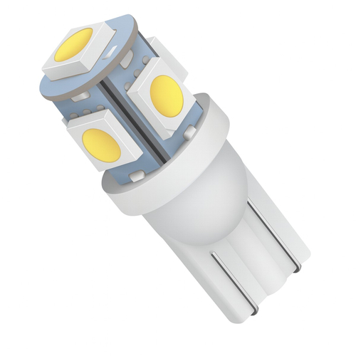 VenCore 3216-10021 - T10 W5W - Λάμπα LED για Βάση T10 W5W 5 SMD 5050 1.50W 120 Lumen 12 Volt Ψυχρό Λευκό 6000K