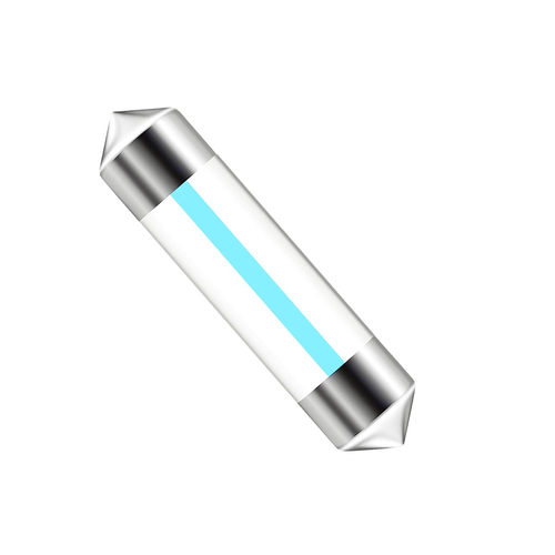 VenCore 3216-10122 - C5W Festoon 36mm - Λάμπα LED Σωληνωτή για Βάση C5W 36mm Festoon 1 Filament LED 0.35W 100 Lumen 12 Volt Γαλάζιο Ice Blue
