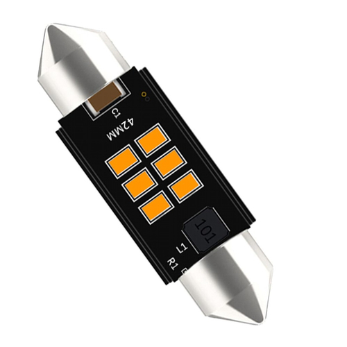 VenCore 3216-10162 - C5W Festoon CanBus Gen4 42mm - Λάμπα LED Σωληνωτή για Βάση C5W 42mm Festoon CanBus Gen4 6 SMD 3020 2W 290 Lumen 8-48 Volt Πορτοκαλί