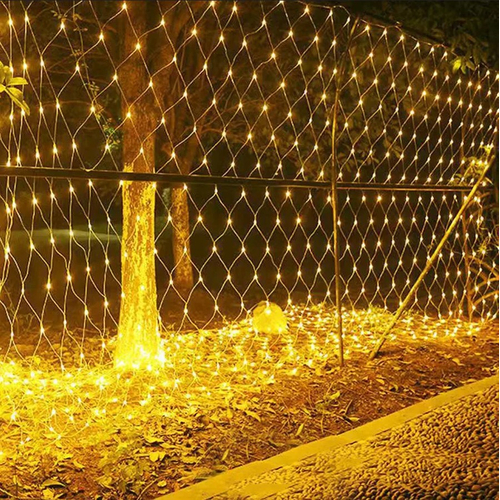 VenCore 7042-10005 - Fairy LED Net Lights 3x2m 192 LED 2200K - Χριστουγεννιάτικο Δίχτυ με Διάφανο Καλώδιο 12W 230V 3x2m με 192 LED Θερμό Λευκό 2200K IP65 Αδιάβροχη