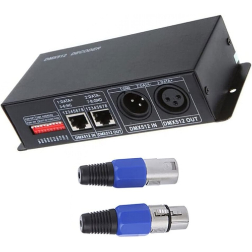 VenCore 6613-10010 - RGB 3CH DMX 512 Controller 12-24V 288-576W - DMX 512 Controller RGB 3 Καναλιών 12 Volt 288 Watt & 24 Volt 576 Watt Μέγιστο Φορτίο