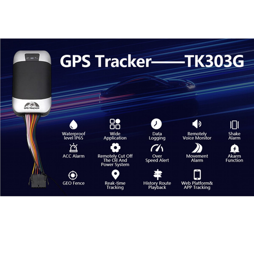 VenCore 5689-10001 - GPS Tracker TK303G-2G - Συσκευή Δορυφορικού Εντοπισμού Θέσης Οχήματος με Ασύρματο Χειριστήριο Coban GPS Tracker TK303G