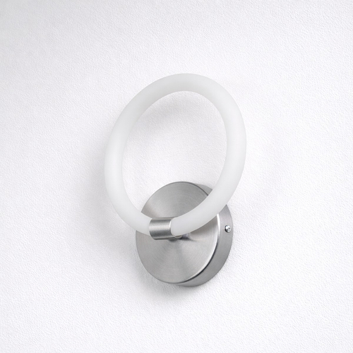 VenCore Velora Silver 6093-20051 - Μοντέρνο Επιτοίχιο Φωτιστικό Απλίκα LED 12W Ασημί Αλουμίνιο με Ρυθμιζόμενο CCT Λευκό - Ημέρας - Θερμό - Χειρισμός CCT μέσω Διακόπτη On-Off