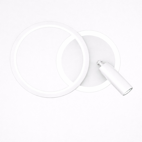 VenCore Novaris White 6093-20070 - Μοντέρνο Επιτοίχιο Φωτιστικό Απλίκα LED 12W Λευκό Αλουμίνιο με Ρυθμιζόμενο CCT Λευκό - Ημέρας - Θερμό - Χειρισμός CCT μέσω Διακόπτη On-Off
