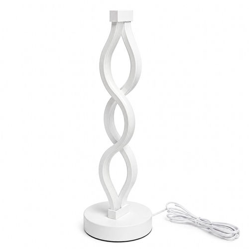 VenCore Heliora White 2792-20010 - Μοντέρνο Επιτραπέζιο Φωτιστικό LED USB 8W 5 Volt Λευκό Αλουμίνιο με Ρυθμιζόμενο CCT Λευκό - Ημέρας - Θερμό - Χειρισμός CCT μέσω Controller με Καλώδιο