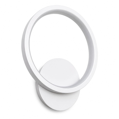 VenCore Lunora White 6093-20006 - Μοντέρνο Επιτοίχιο Φωτιστικό Απλίκα LED 12W Λευκό Αλουμίνιο με Ρυθμιζόμενο CCT Λευκό - Ημέρας - Θερμό - Χειρισμός CCT μέσω Διακόπτη On-Off - Μ23.5 x Π20 x Υ5.5cm