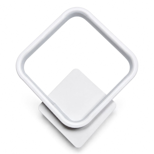 VenCore Elara White 6093-20010 - Μοντέρνο Επιτοίχιο Φωτιστικό Απλίκα LED 12W Λευκό Αλουμίνιο με Ρυθμιζόμενο CCT Λευκό - Ημέρας - Θερμό - Χειρισμός CCT μέσω Διακόπτη On-Off - Μ29 x Π25 x Υ5.5cm