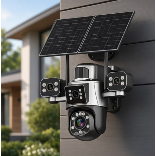 Ηλιακή κάμερα ασφαλείας IP τετραπλή - 65X 4G - Security Camera - 371211