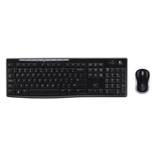 Logitech MK270 - Ασύρματο Σετ Πληκτρολόγιο & Ποντίκι USB - Αγγλικό US - Μαύρο