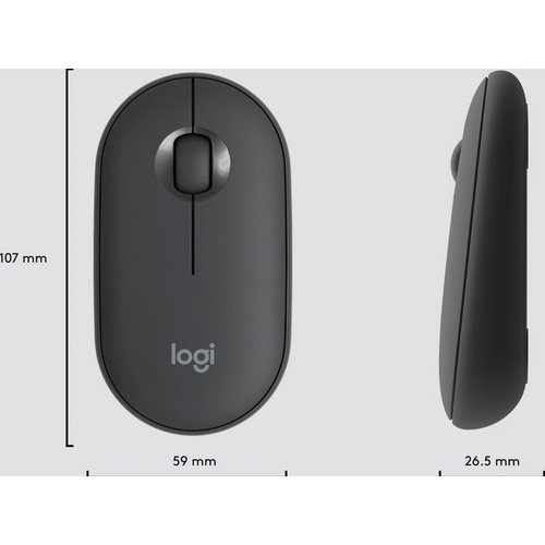 Logitech MK470 - Ασύρματο Σετ Πληκτρολόγιο & Ποντίκι USB - Αγγλικό US - Μαύρο