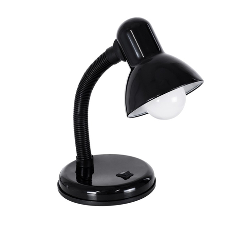 Flexi Desk Black - Επιτραπέζιο Μονόφωτο E27 Μοντέρνο Μέταλλο Μαύρο Καμπάνα - Μ12 x Π12 x Υ32cm