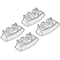 HYUNDAI i20 3D/5D 11/14+ KIT ΑΚΡΑ (ΠΟΔΙΑ) ΓΙΑ ΜΠΑΡΕΣ NORDRIVE