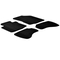 CITROEN C1 05/2005-05/2014 / PEUGEOT 107 05/2005-12/2014 / TOYOTA AYGO 05/2005-05/2014 ΜΑΡΚΕ ΠΑΤΑΚΙΑ SUMISURA ΛΑΣΤΙΧΟ ΣΕ ΜΑΥΡΟ ΧΡΩΜΑ ME ΚΟΥΜΠΩΜΑΤΑ LAMPA - 4 ΤΕΜ.