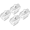 OPEL ASTRA K 5D 11/15+ KIT ΑΚΡΑ (ΠΟΔΙΑ) ΓΙΑ ΜΠΑΡΕΣ NORDRIVE