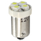 T4W 12V 0,32W BA9s (ΜΙΝΙΟΝ) LED 4xSMD3528 ΛΕΥΚΟ 1ΤΕΜ.