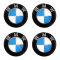 BMW ΑΥΤΟΚΟΛΛΗΤΑ ΣΗΜΑΤΑ ΖΑΝΤΩΝ 6 cm ΜΑΥΡΟ/ΓΑΛΑΖΙΟ/ΧΡΩΜΙΟ ΜΕ ΕΠΙΚΑΛΥΨΗ ΣΜΑΛΤΟΥ  - 4 ΤΕΜ.