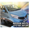 NISSAN NOTE E12 5D 2013+ ΖΕΥΓΑΡΙ ΑΝΕΜΟΘΡΑΥΣΤΕΣ ΑΠΟ ΕΥΚΑΜΠΤΟ ΦΙΜΕ ΠΛΑΣΤΙΚΟ HEKO - 2 ΤΕΜ.
