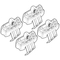 SKODA RAPID SPACEBACK 11/13+ KIT ΑΚΡΑ (ΠΟΔΙΑ) ΓΙΑ ΜΠΑΡΕΣ NORDRIVE