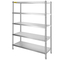 VEVOR Shelving Unit 48x18,5 Inch Storage Shelves 5-Tier shelving Units And Storage Adjustable Shelf Storage Unit Ρυθμιζόμενα πόδια Ράφια Μονάδες Ράφια κουζίνας από ανοξείδωτο χάλυβα