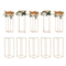 VEVOR 10PCS 31,5 ιντσών/80 εκ. Σταντ για λουλούδια γάμου, με ακρυλικό laminate, μεταλλικό βάζο με στήλη γεωμετρικά κεντρικά στάντ, χρυσό ορθογώνιο φλοράλ ράφι για δεξίωση εκδηλώσεων, διακόσμηση πάρτι