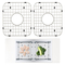 VEVOR Sink Protector Grid 2PCS, 13,7&quot;x11,6&quot; ανοξείδωτες σχάρες νεροχύτη, κεντραρισμένες σχάρες νεροχύτη αποστράγγισης με γωνιακή ακτίνα R50, μεγάλα πλέγματα στο κάτω μέρος του νεροχύτη, αξεσουάρ νιπτήρα γενικής χρήσης ράφι μπολ για την κουζίνα