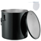 Κάδος γράσου φριτέζας VEVOR, 8 Gal Oil Disposal Caddy Κάδος λαδιού φριτέζας από ανοξείδωτο ατσάλι Αντισκωριακή επίστρωση, Δοχείο μεταφοράς λαδιού με καπάκι, κλιπ κλειδώματος, σακούλα φίλτρου για φιλτράρισμα ζεστού μαγειρικού λαδιού, μαύρο