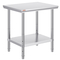 VEVOR Τραπέζι εργασίας 24 x 30 x 32 ίντσες NSF Τραπέζι εργασίας από ανοξείδωτο ατσάλι για επαγγελματική κουζίνα Prep πάγκος εργασίας 60X76X80cm με κάτω ράφι Τραπέζι εργασίας Silvery for Commercial Kitchen Restaurant