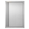 VEVOR BBQ Access Door, 432x610 mm Μονή Πόρτα Κουζίνας, Εξωτερική Πόρτα από ανοξείδωτο ατσάλι, Πόρτα Εφαρμογής από Ανοξείδωτο Χάλυβα, Επιτοίχια Κατακόρυφη Πόρτα με Χειρολαβή, για BBQ Island, Ψητοπωλείο, Εξωτερικό ντουλάπι
