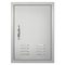 VEVOR BBQ Access Door, 610x431 mm Μονή εξωτερική πόρτα κουζίνας, ανοξείδωτη χωνευτή πόρτα, επιτοίχια κατακόρυφη πόρτα με λαβή, αεραγωγούς και γάντζο, για BBQ Island, Ψητοπωλείο, Εξωτερικό ντουλάπι