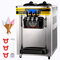 Εμπορική παγωτομηχανή VEVOR, απόδοση 22-30L/H, Μηχάνημα σερβιρίσματος πάγκου 2350W με χοάνη 2x6L Κυλίνδρου LCD πάνελ 2L Συναγερμός έλλειψης φουσκώματος, Frozen Yogurt Maker για σνακ μπαρ εστιατορίου, ασημί