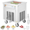 VEVOR Fried Ice Cream Roll Machine Rolled Ice Cream Maker 19,7 x 19,7 ιντσών Τηγάνι
