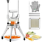 VEVOR Εμπορικός κόφτης λαχανικών φρούτων 1/4&quot; Blade Heavy Duty Professional Food Dicer Kattex French Fry Cutter Κρεμμυδάκι σε ροδέλες Ανοξείδωτος χάλυβας για πιπεριές ντομάτας Μανιτάρι πατάτας