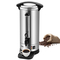 VEVOR Commercial Coffee Urn, 110 φλιτζάνια από ανοξείδωτο χάλυβα, μεγάλος διανομέας καφέ, 1500W 110V ηλεκτρική καφετιέρα για γρήγορη παρασκευή, δοχείο ζεστού νερού με αποσπώμενο καλώδιο ρεύματος για εύκολο καθάρισμα, ασημί