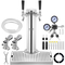 VEVOR Dual Taps Kegerator Tower Kit Kegerator Beer Tower &amp; A-System Keg Coupler