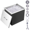 VEVOR Drop in Ice Chest, 21&quot;L x 17&quot;Π x 18&quot;H Ψύκτη από ανοξείδωτο ατσάλι, Επαγγελματικός Κάδος πάγου με Κάλυμμα, 40 qt εξωτερικής κουζίνας Ice Bar, σωλήνας αποστράγγισης και βύσμα αποστράγγισης, για Cold Wine Beer