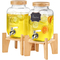 VEVOR Beverage Dispenser, 1 Gallon Dispenser για πάρτι, Glass Juice Dispenser with Stand, Inox Spigot, Iced Tea Juice Water Dispenser, για εστιατόρια, ξενοδοχεία, πάρτι